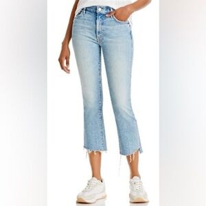 ‼️RARE‼️🎸MOTHER🎸🔥NWT🔥Insider High Rise Crop Step Fray Bootcut Jeans in I Confess